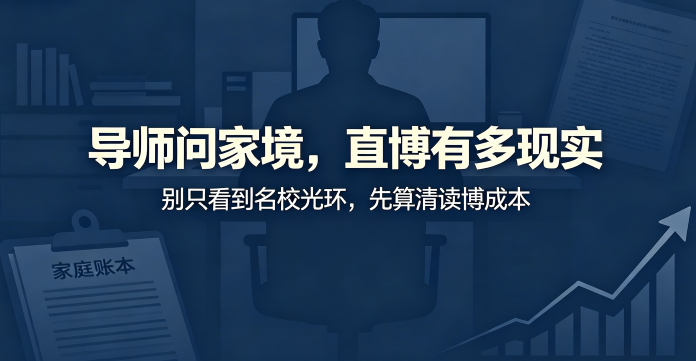 导师问家境，直博有多现实